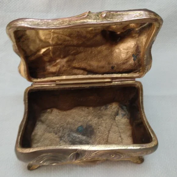 🎬Vintage🎬 ART NOUVEAU CASKET JEWELRY BOX - Picture 3 of 9